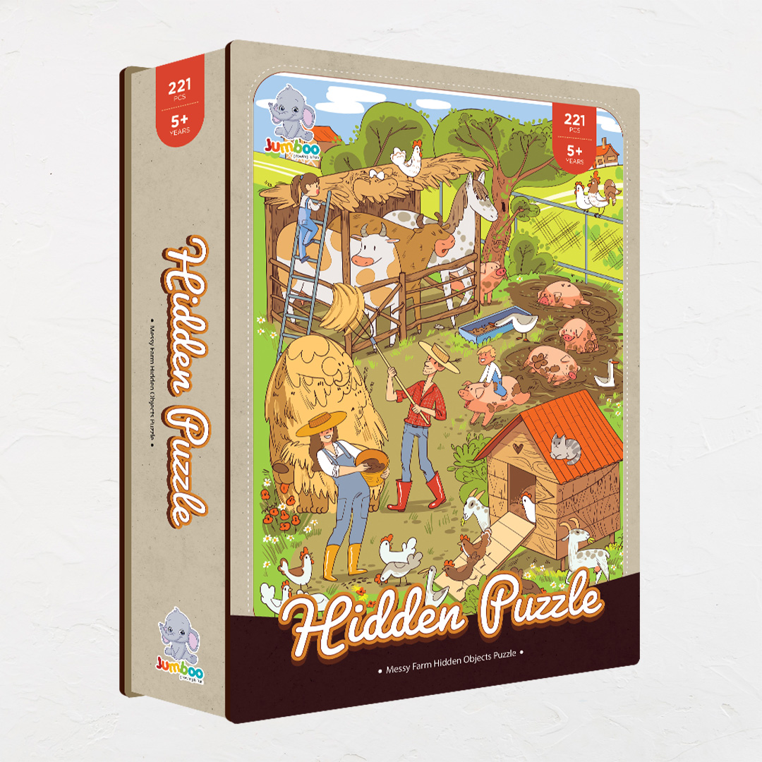Messy Farm hidden objects puzzle perfect for the curious kids