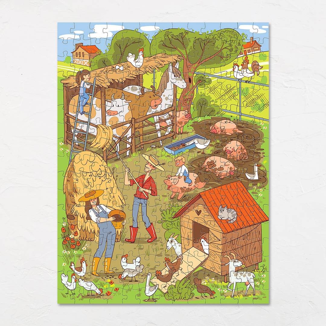 Messy Farm hidden objects puzzle perfect for the curious kids