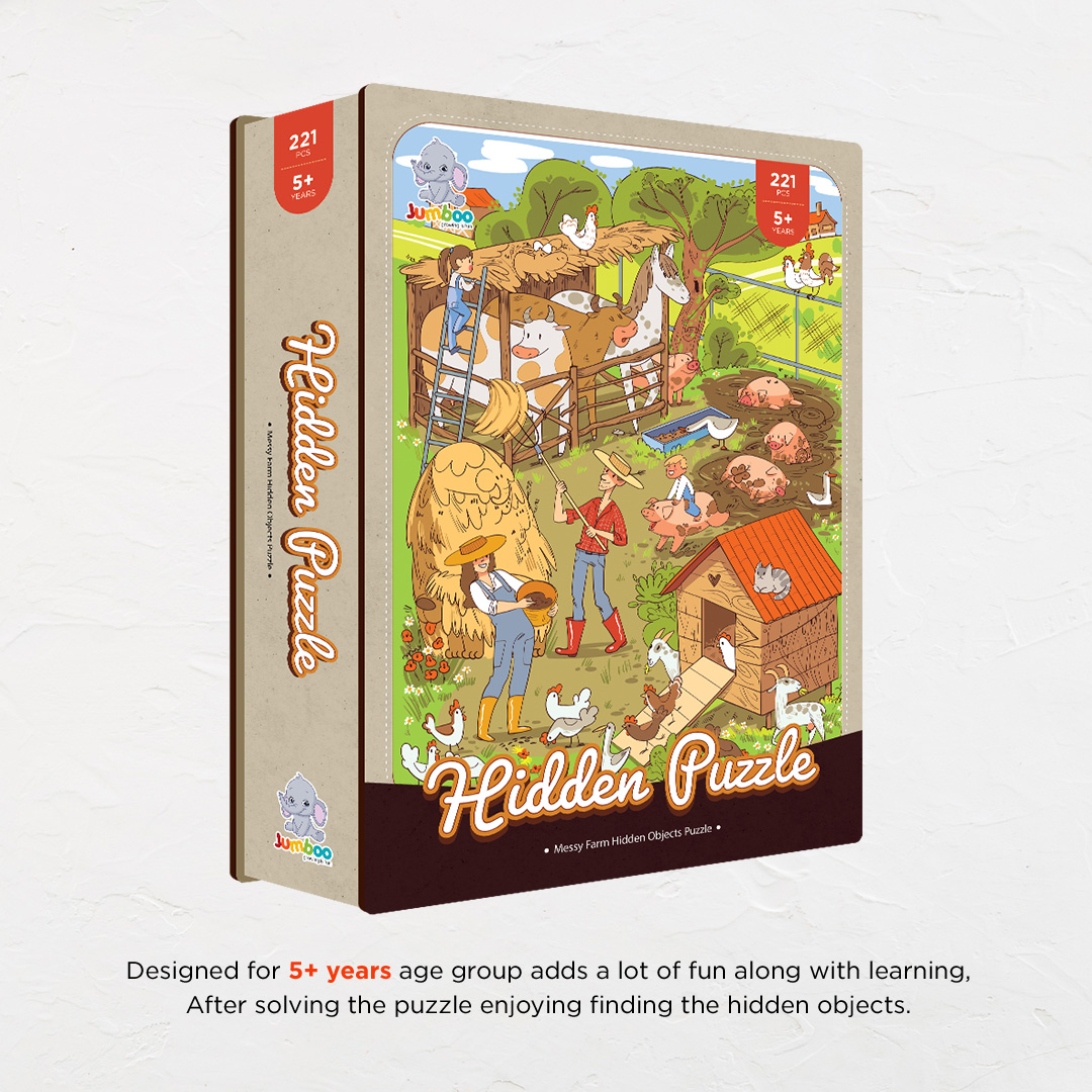 Messy Farm hidden objects puzzle perfect for the curious kids