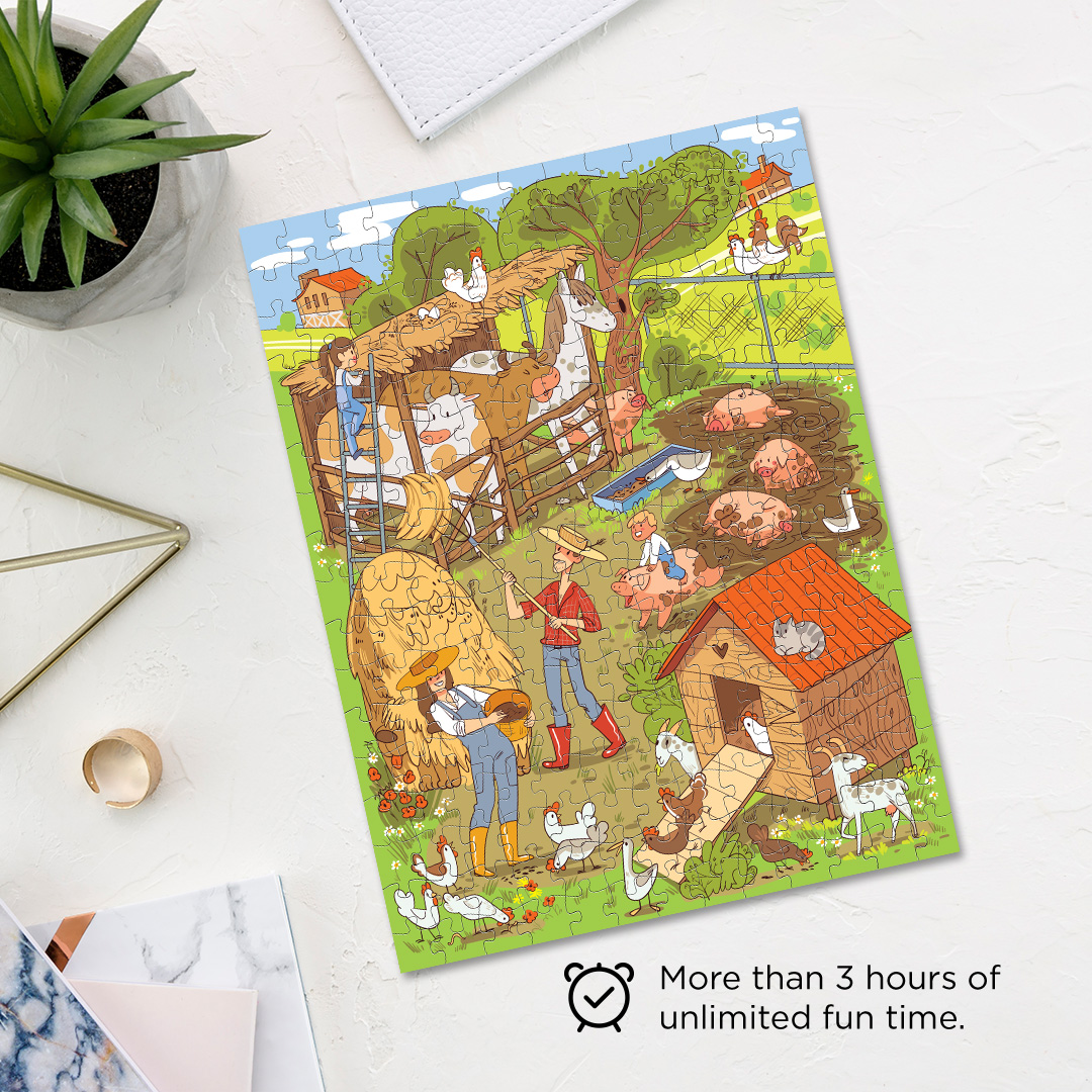 Messy Farm hidden objects puzzle perfect for the curious kids