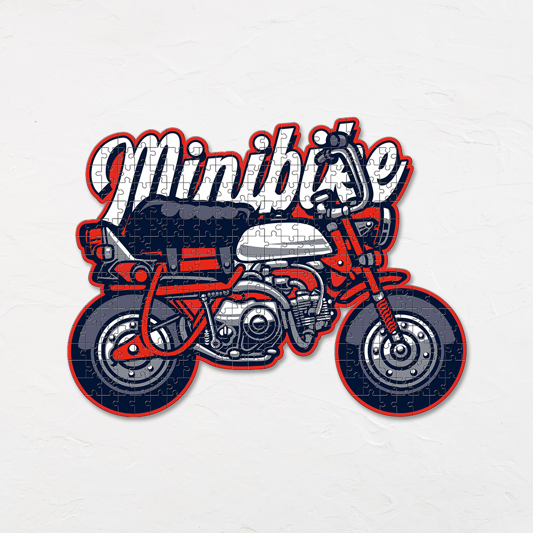 Minibike Motorcycle a perfectly crafted jigsaw puzzle for bike lovers