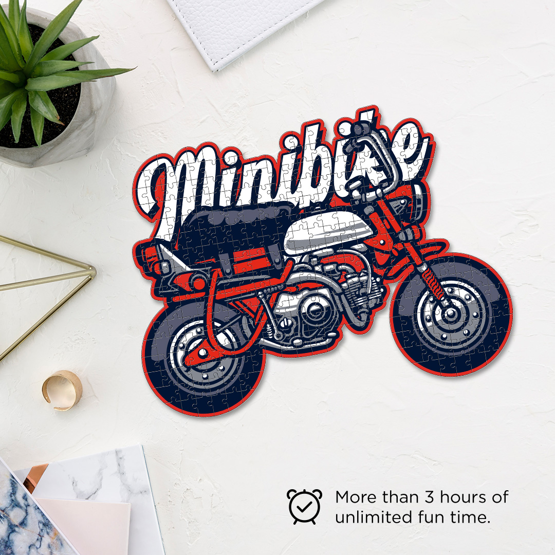 Minibike Motorcycle a perfectly crafted jigsaw puzzle for bike lovers