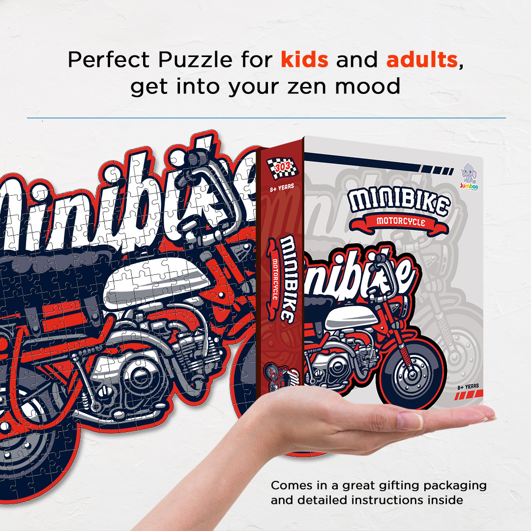 Minibike Motorcycle a perfectly crafted jigsaw puzzle for bike lovers