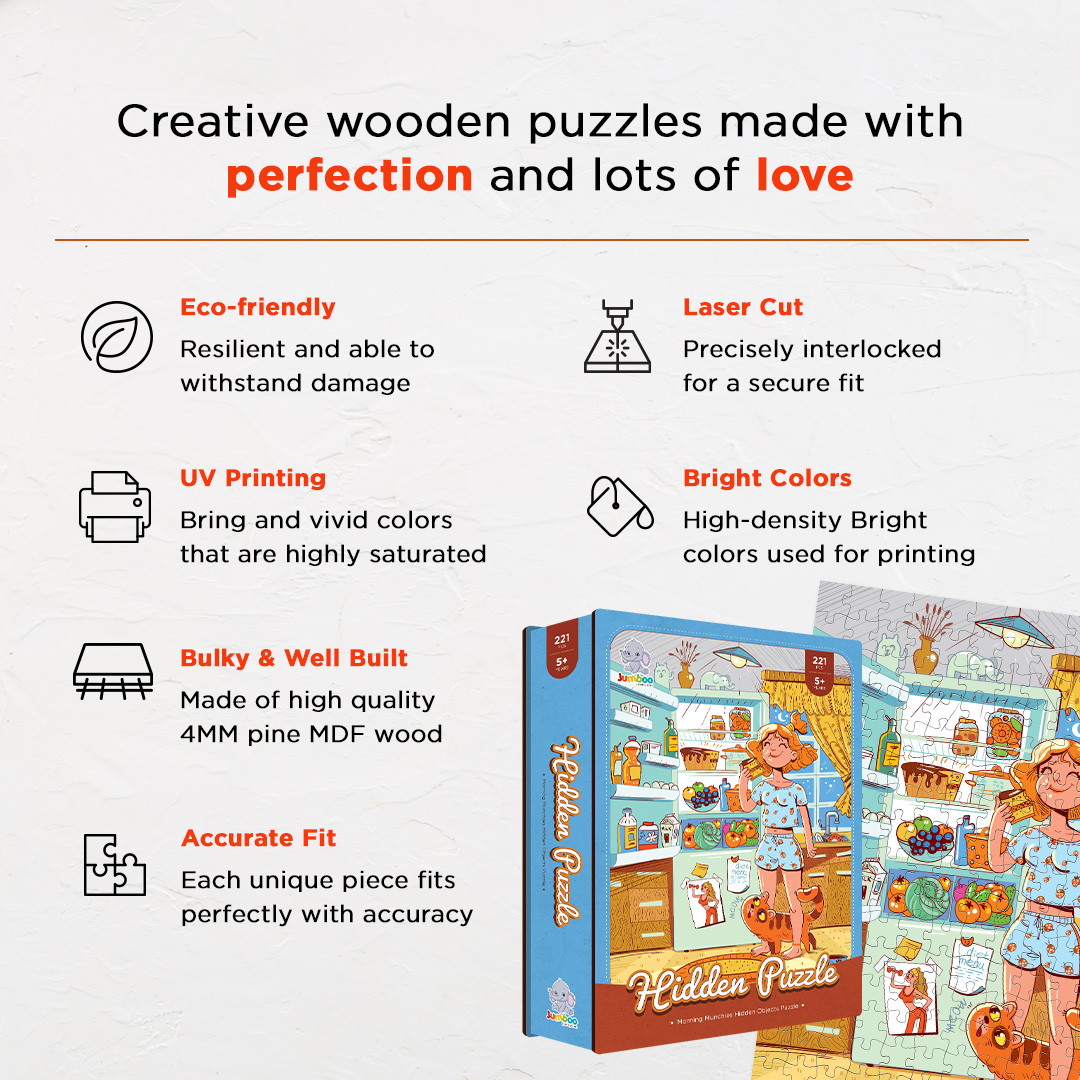 Morning Munchies objects puzzle perfect for the curious kids