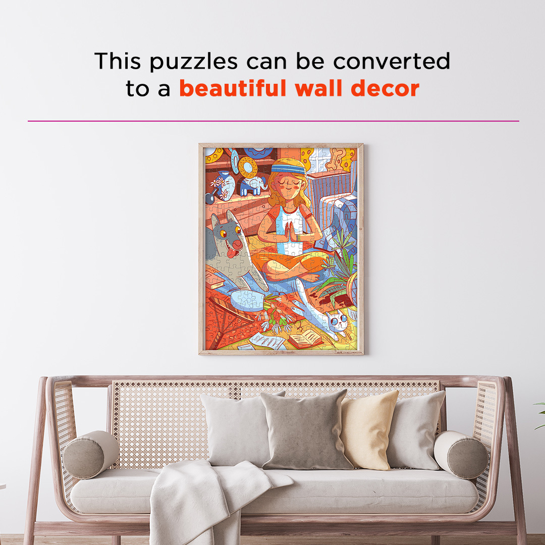 Morning Yoga hidden objects puzzle perfect for the curious kids