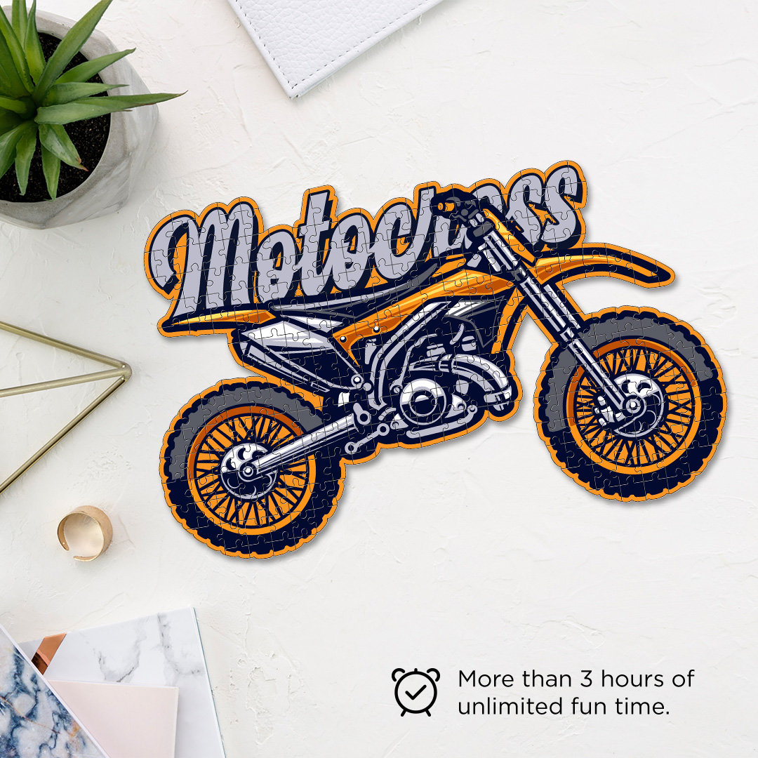Motercross Motorcycle a perfectly crafted jigsaw puzzle for bike lovers