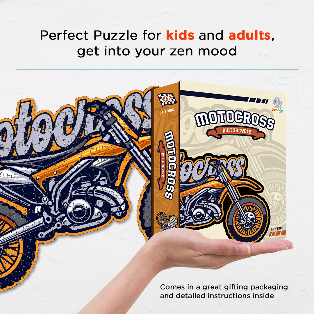 Motercross Motorcycle a perfectly crafted jigsaw puzzle for bike lovers