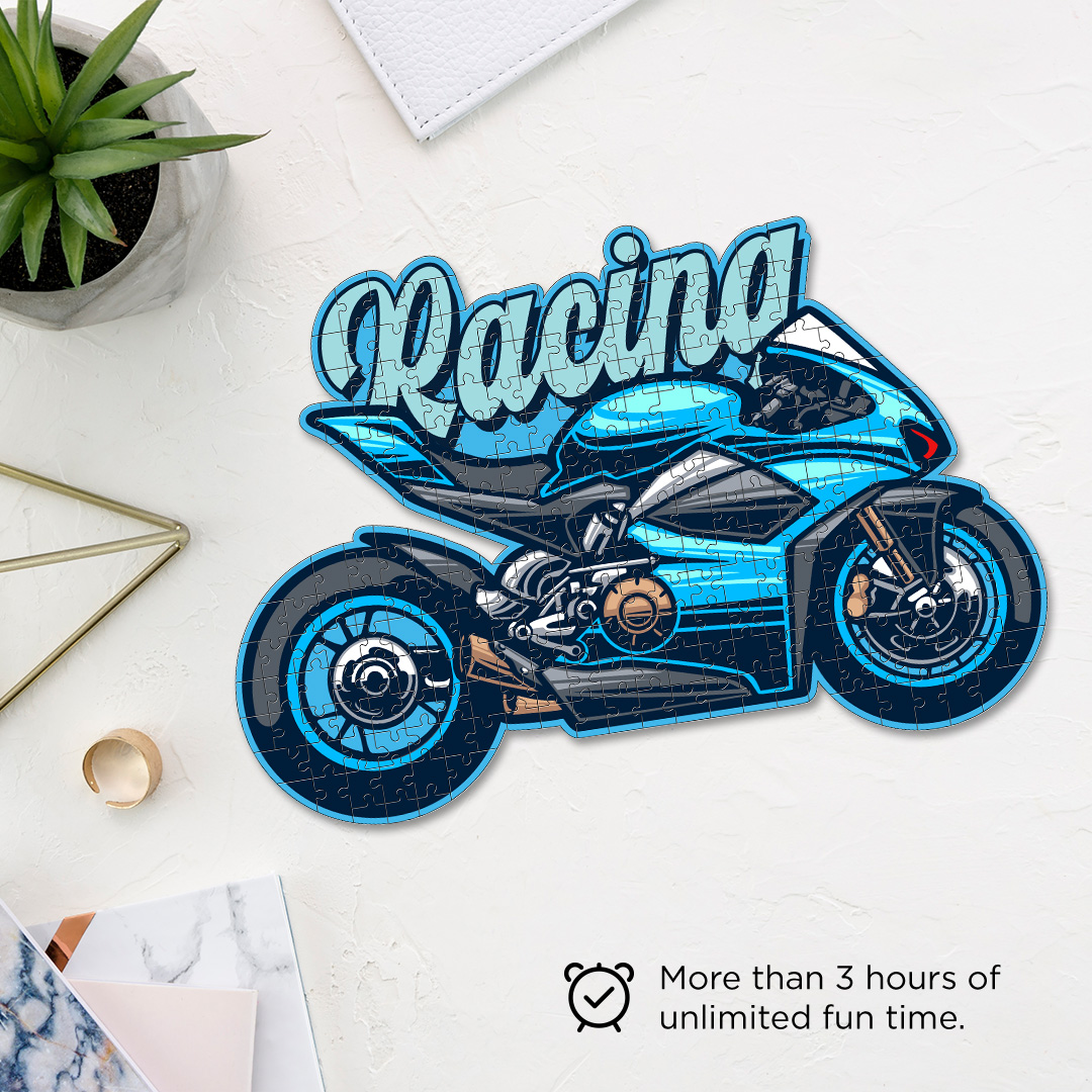 Racing Motorcycle a perfectly crafted jigsaw puzzle for bike lovers