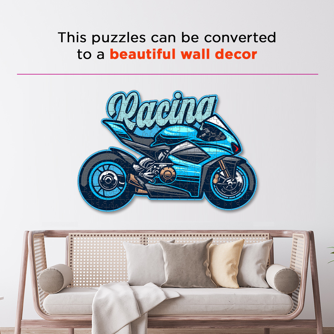 Racing Motorcycle a perfectly crafted jigsaw puzzle for bike lovers