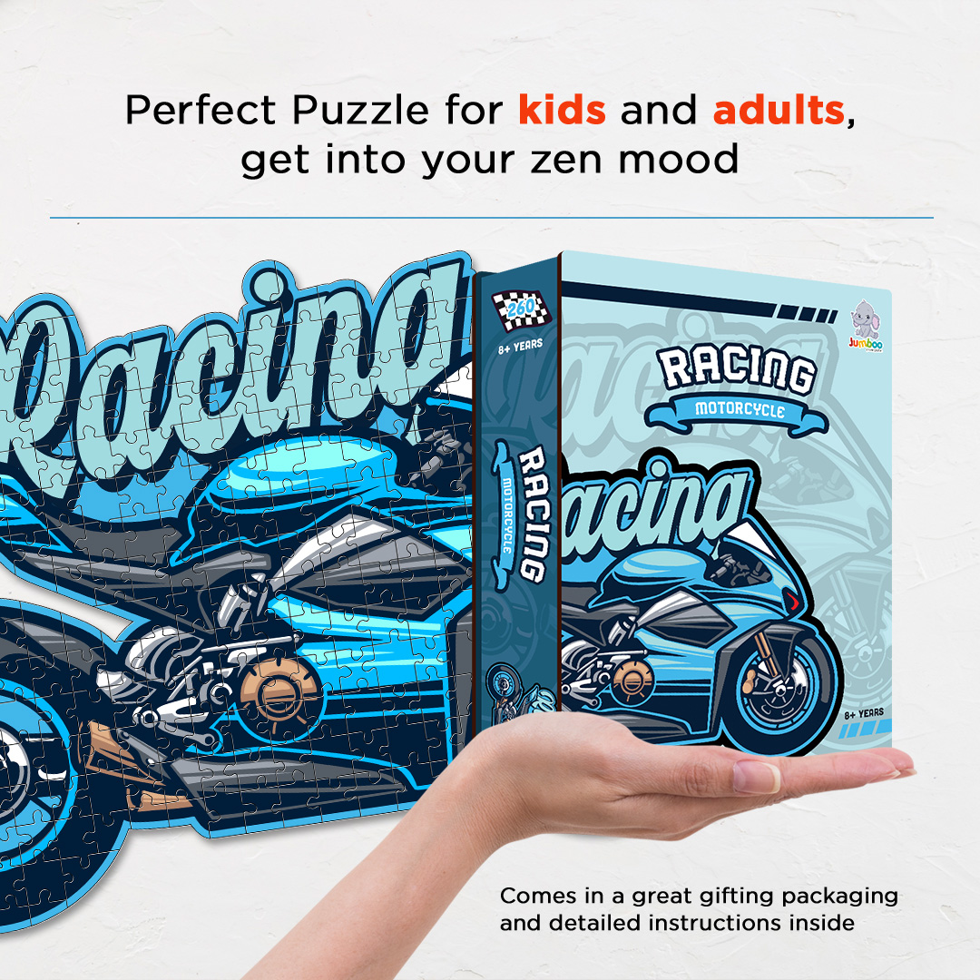 Racing Motorcycle a perfectly crafted jigsaw puzzle for bike lovers