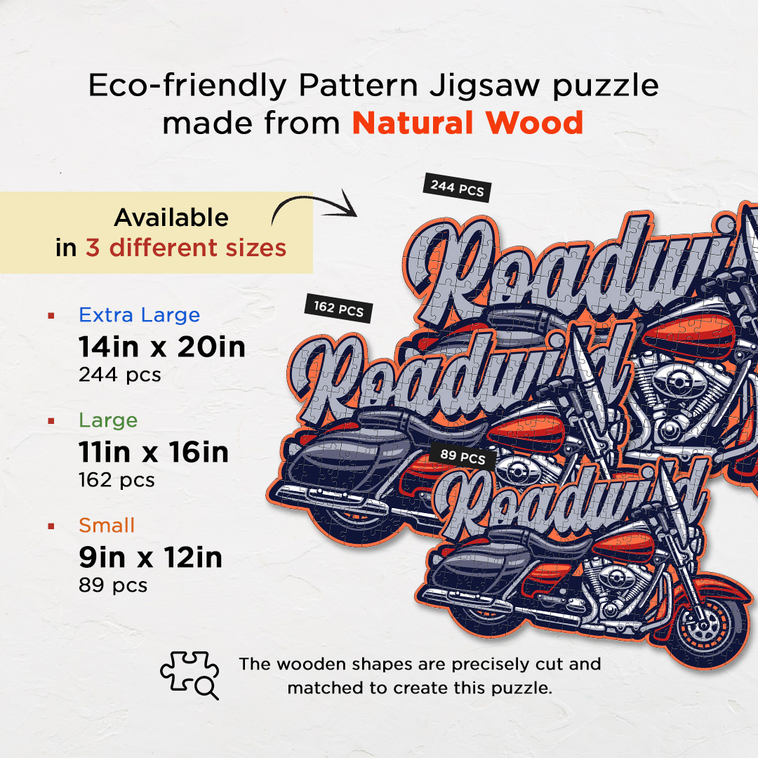 Roadwild Motorcycle a perfectly crafted jigsaw puzzle for bike lovers