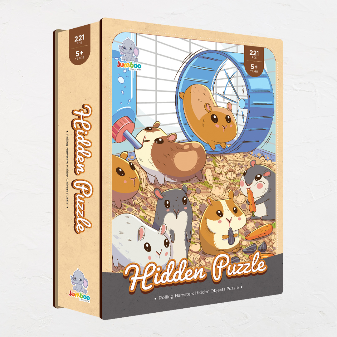 Rolling Hamsters objects puzzle perfect for the curious kids