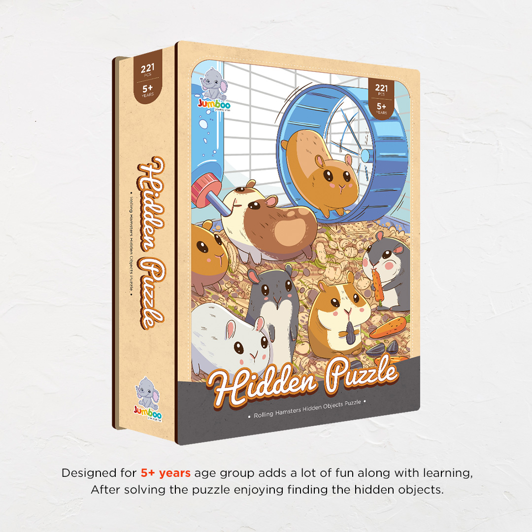 Rolling Hamsters objects puzzle perfect for the curious kids