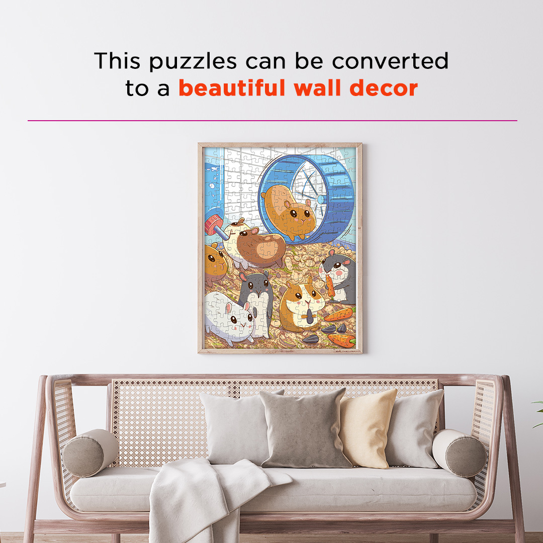 Rolling Hamsters objects puzzle perfect for the curious kids