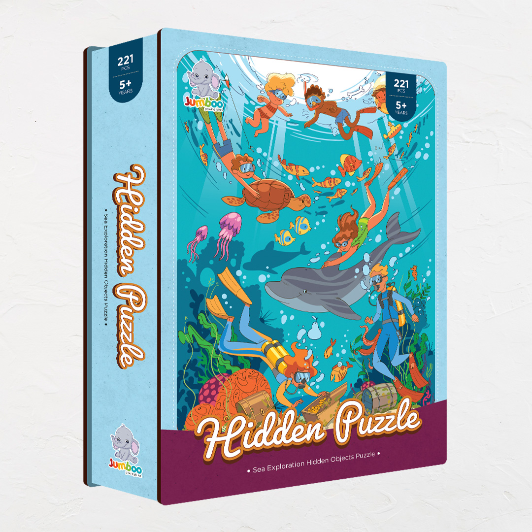 Sea Exploration hidden objects puzzle perfect for the curious kids