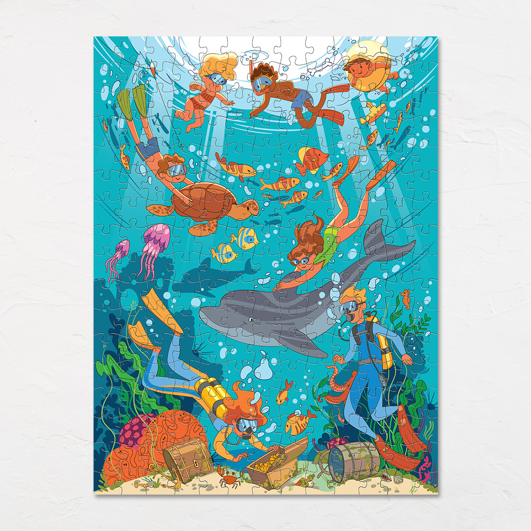 Sea Exploration hidden objects puzzle perfect for the curious kids