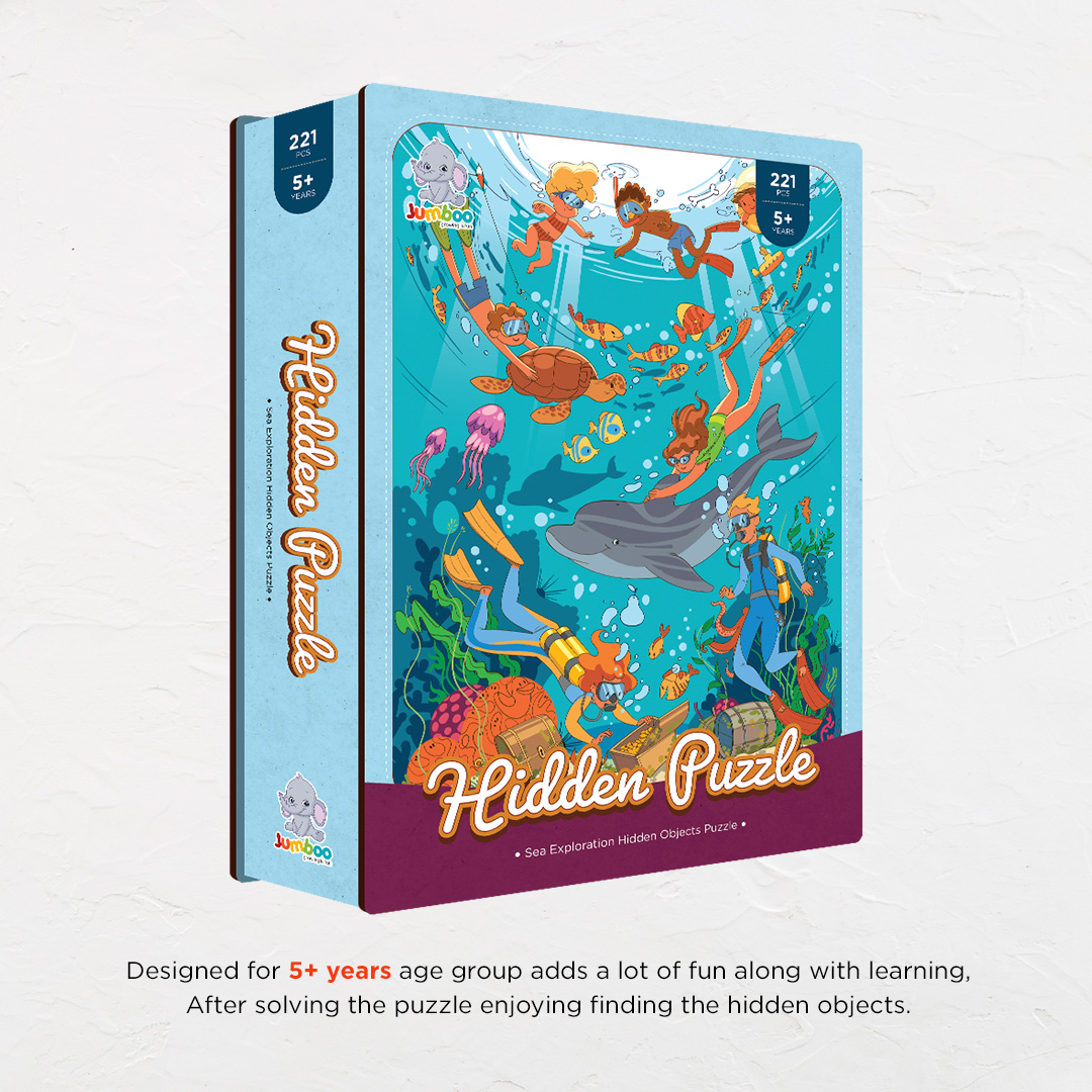 Sea Exploration hidden objects puzzle perfect for the curious kids