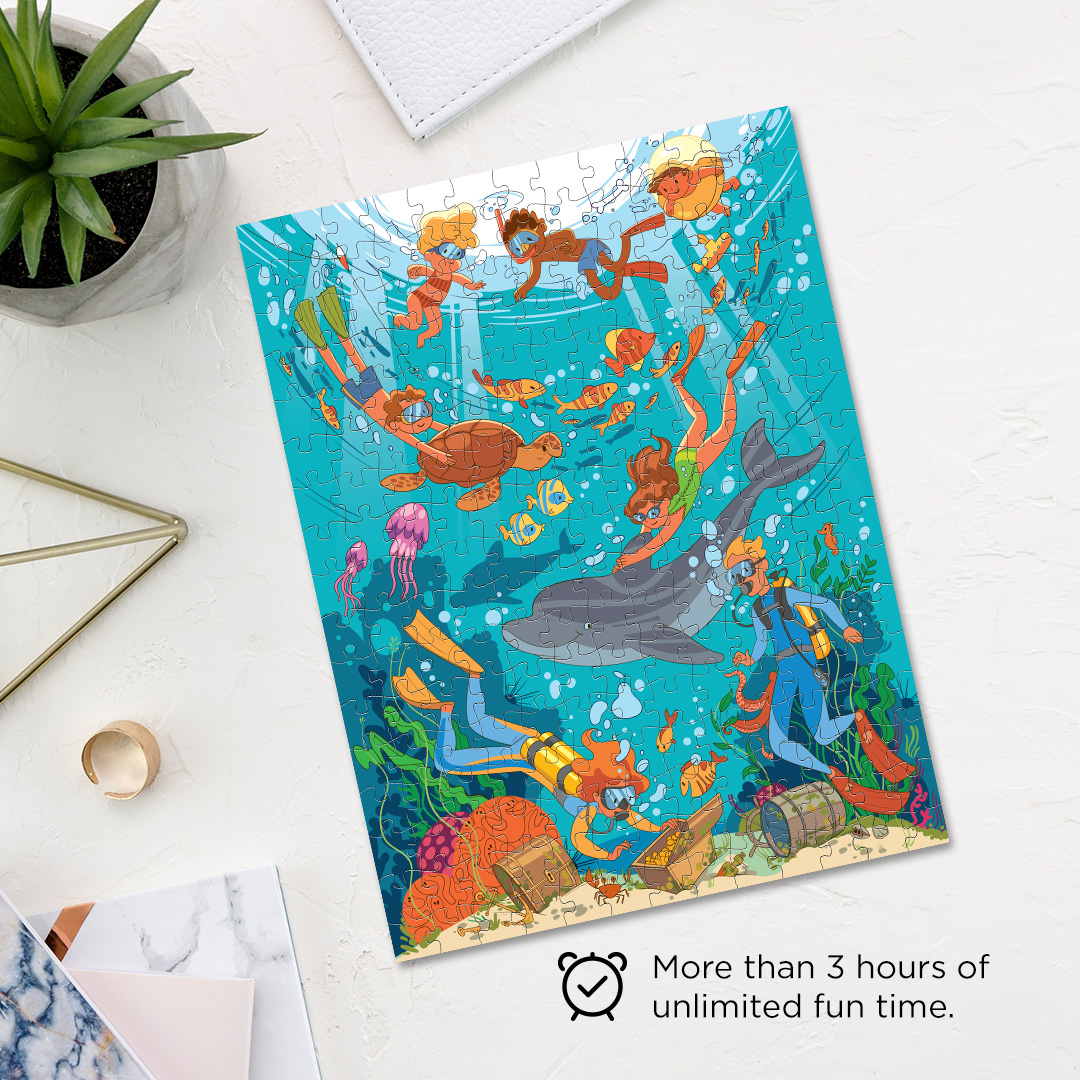 Sea Exploration hidden objects puzzle perfect for the curious kids