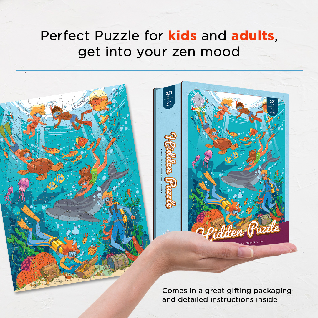 Sea Exploration hidden objects puzzle perfect for the curious kids