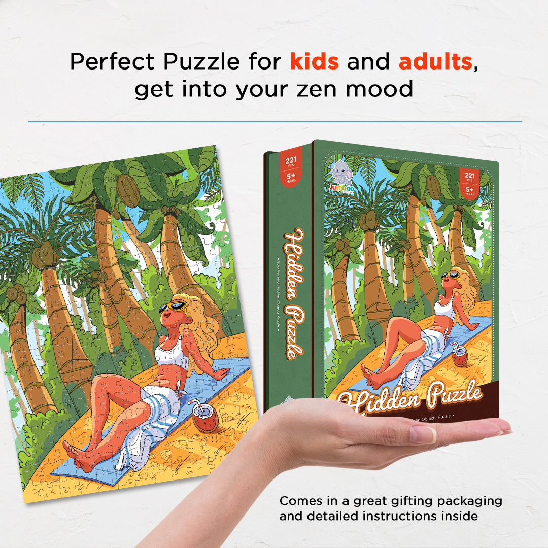 Solo Vacation hidden objects puzzle perfect for the curious kids