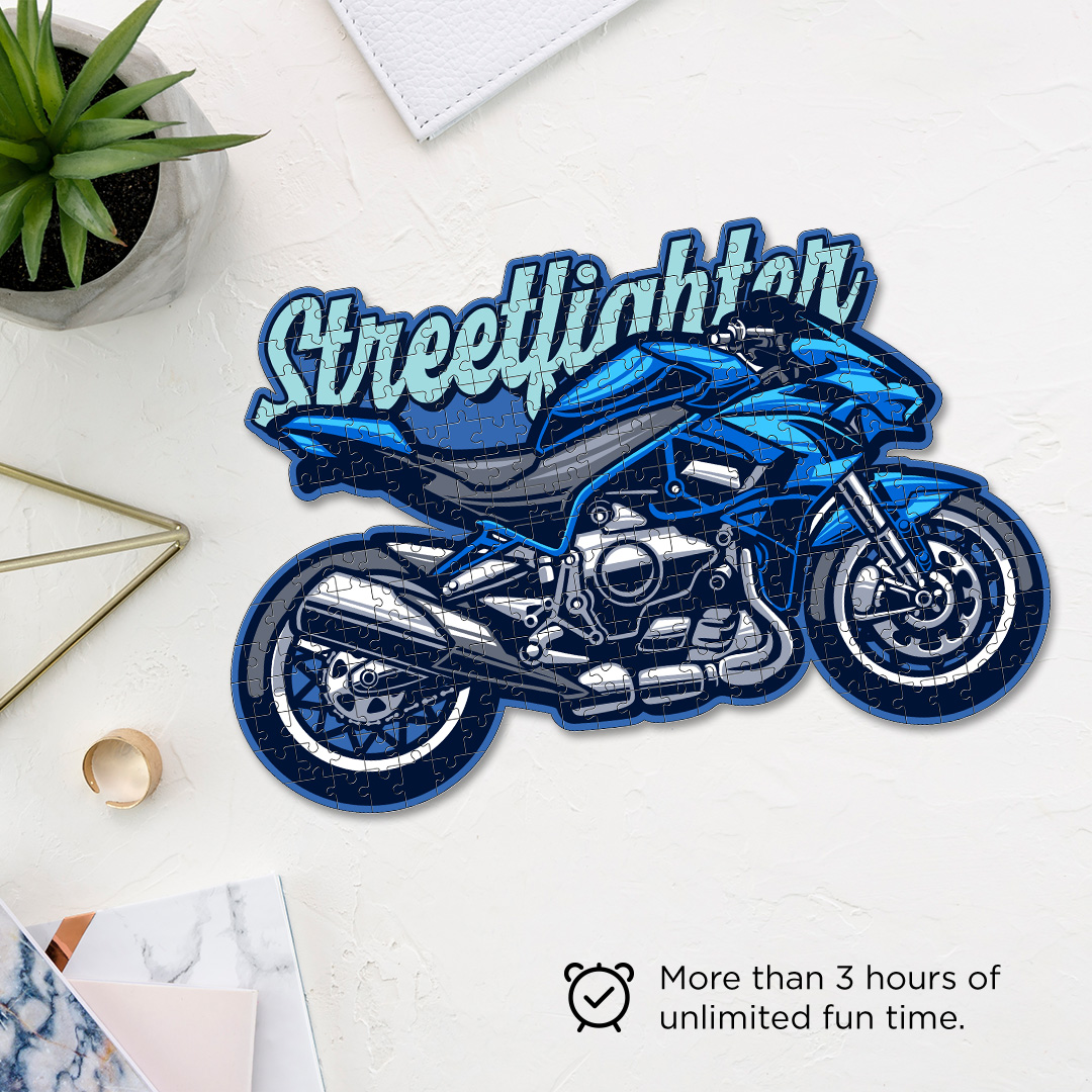 Streetfighter Motorcycle a perfectly crafted jigsaw puzzle for bike lovers