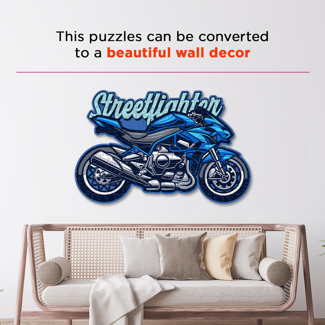 Streetfighter Motorcycle a perfectly crafted jigsaw puzzle for bike lovers
