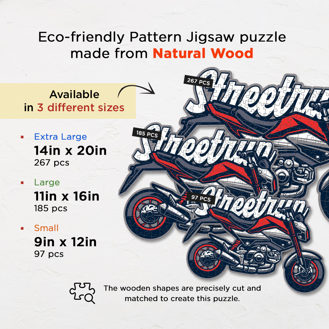 Streetrun Motorcycle a perfectly crafted jigsaw puzzle for bike lovers