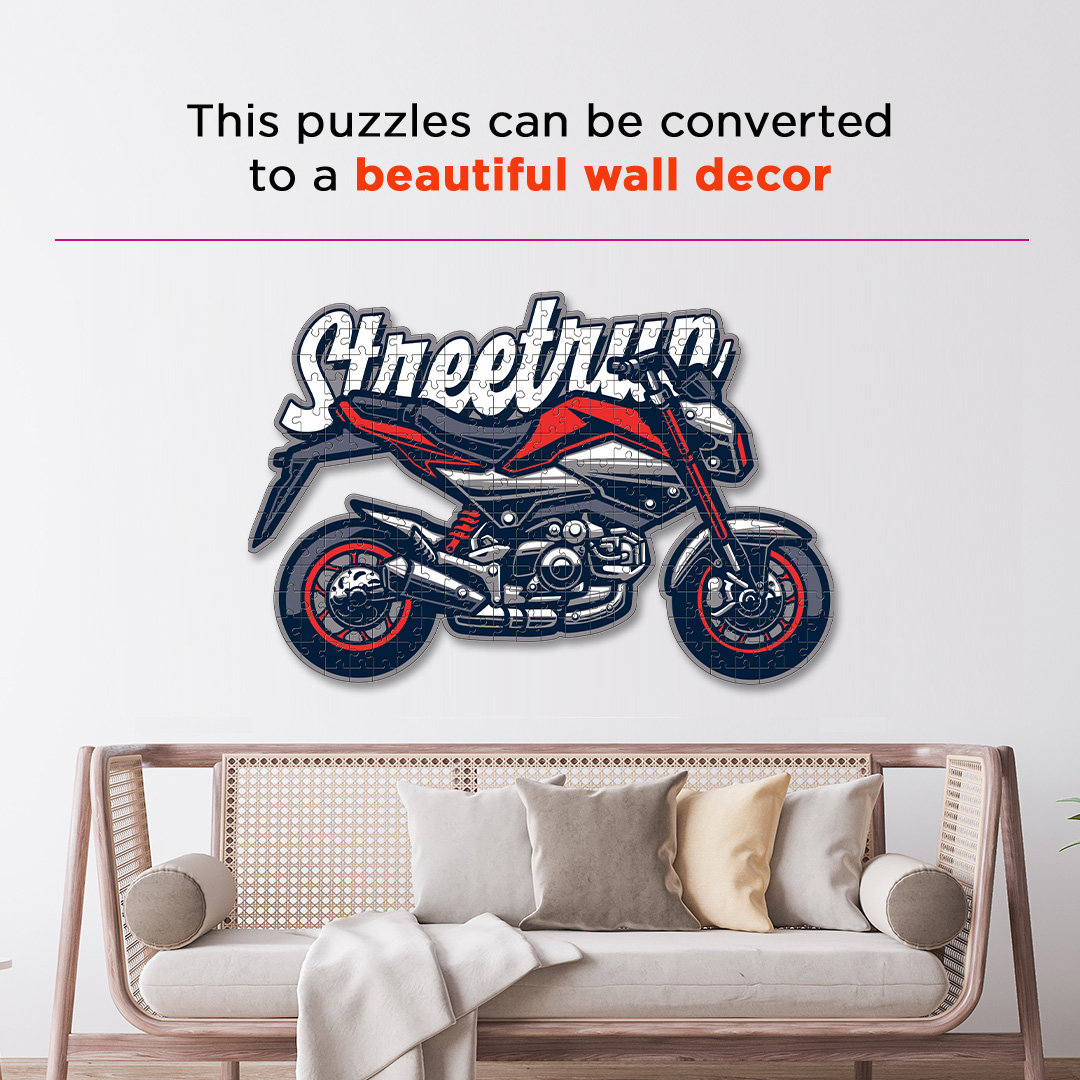 Streetrun Motorcycle a perfectly crafted jigsaw puzzle for bike lovers