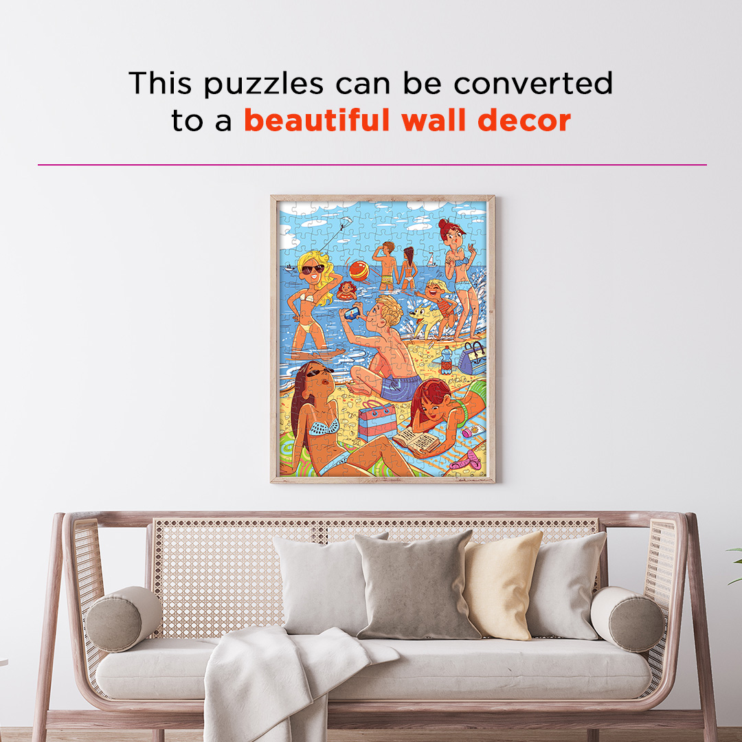 Sun Bathing objects puzzle perfect for the curious kids