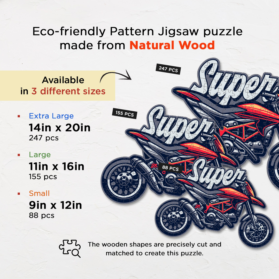 Super Motorcycle a perfectly crafted jigsaw puzzle for bike lovers
