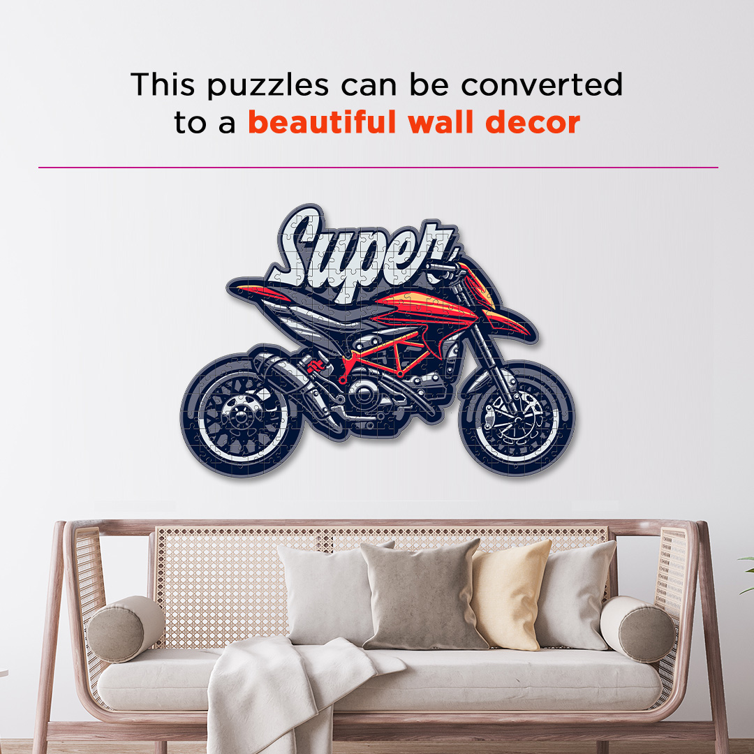 Super Motorcycle a perfectly crafted jigsaw puzzle for bike lovers