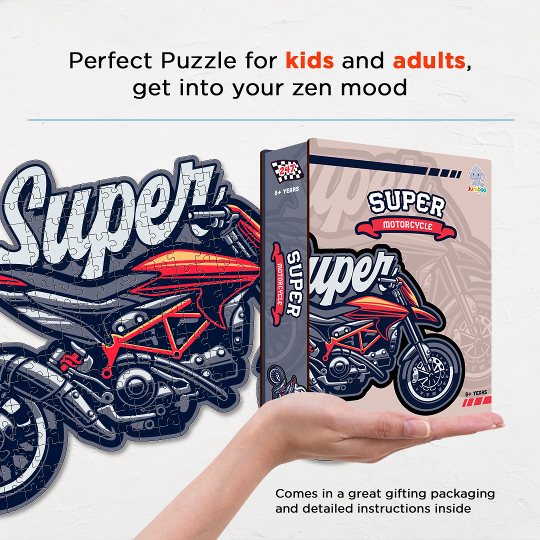 Super Motorcycle a perfectly crafted jigsaw puzzle for bike lovers
