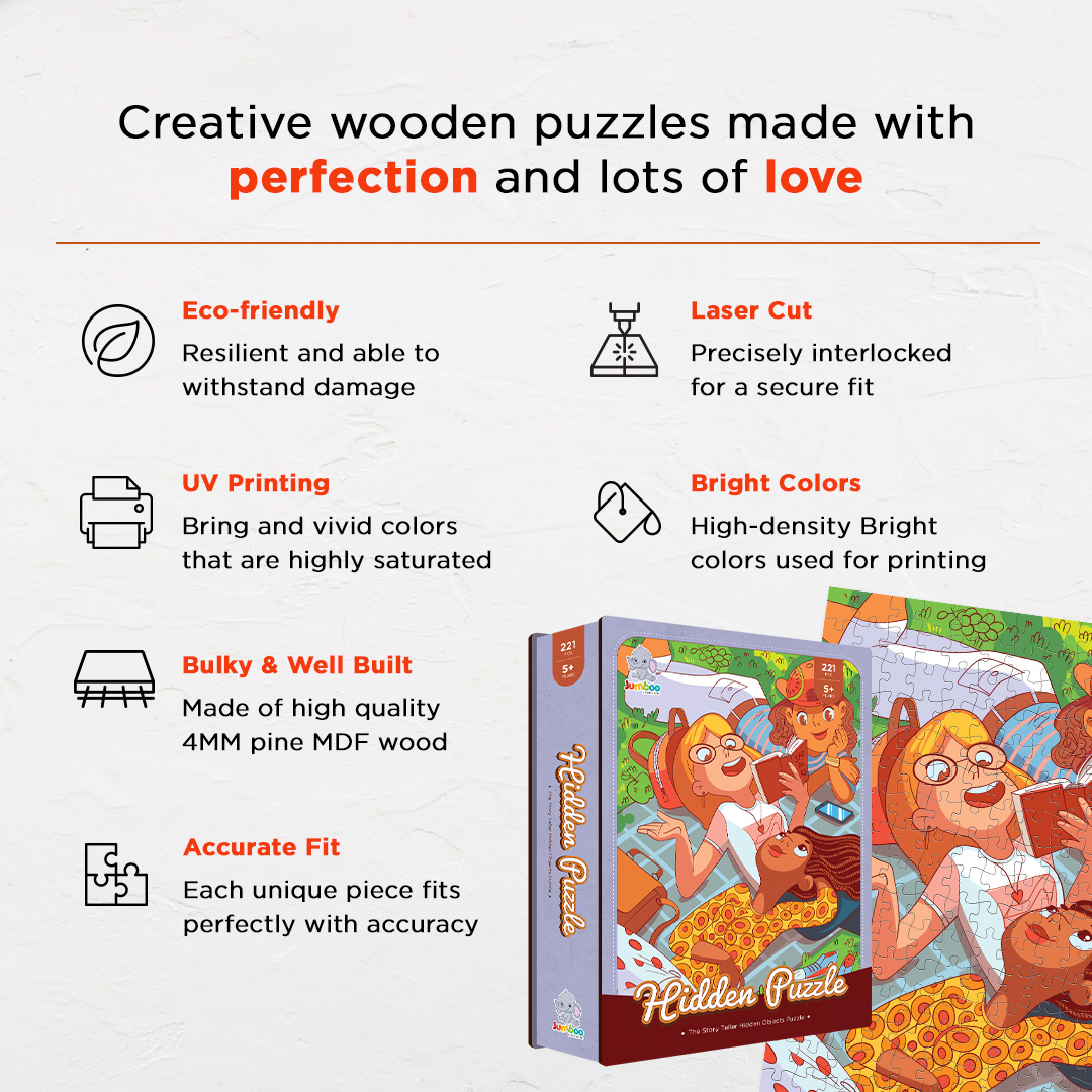 The Story Teller objects puzzle perfect for the curious kids