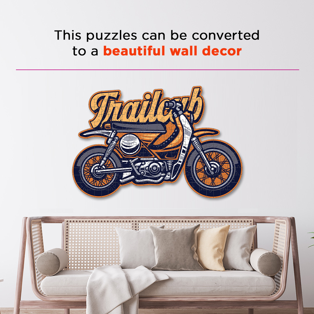 Trailcub Motorcycle a perfectly crafted jigsaw puzzle for bike lovers