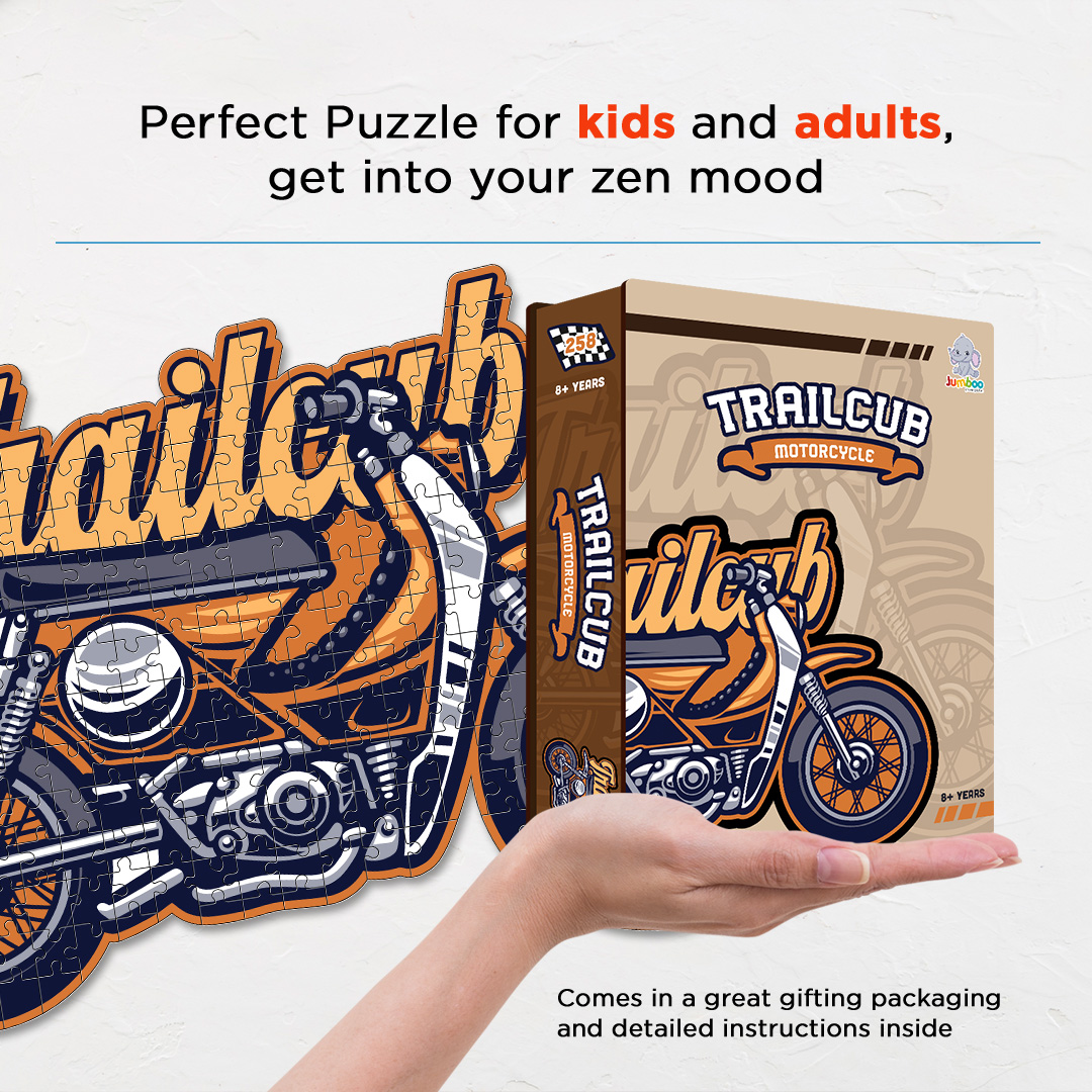 Trailcub Motorcycle a perfectly crafted jigsaw puzzle for bike lovers