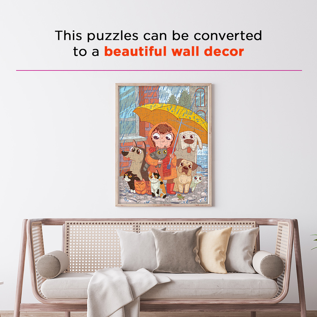 Under the Rain hidden objects puzzle perfect for the curious kids