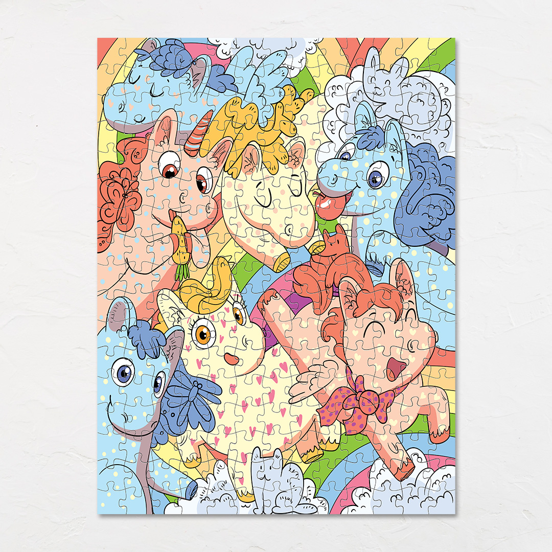 Unicorn Parade hidden objects puzzle perfect for the curious kids