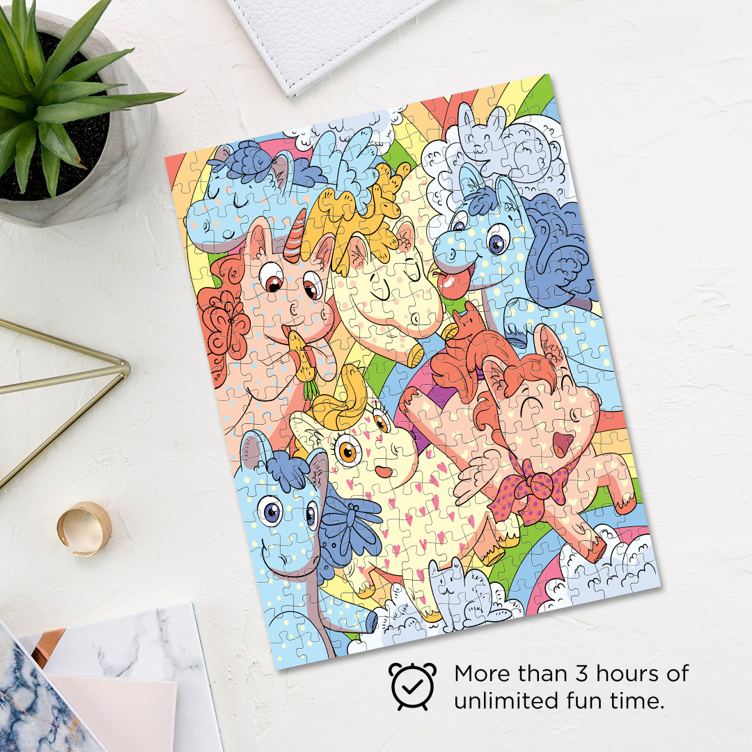 Unicorn Parade hidden objects puzzle perfect for the curious kids