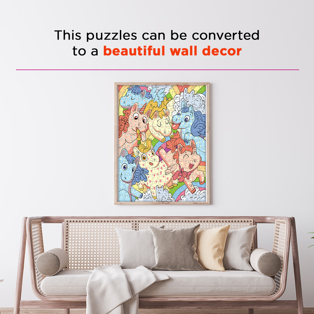 Unicorn Parade hidden objects puzzle perfect for the curious kids