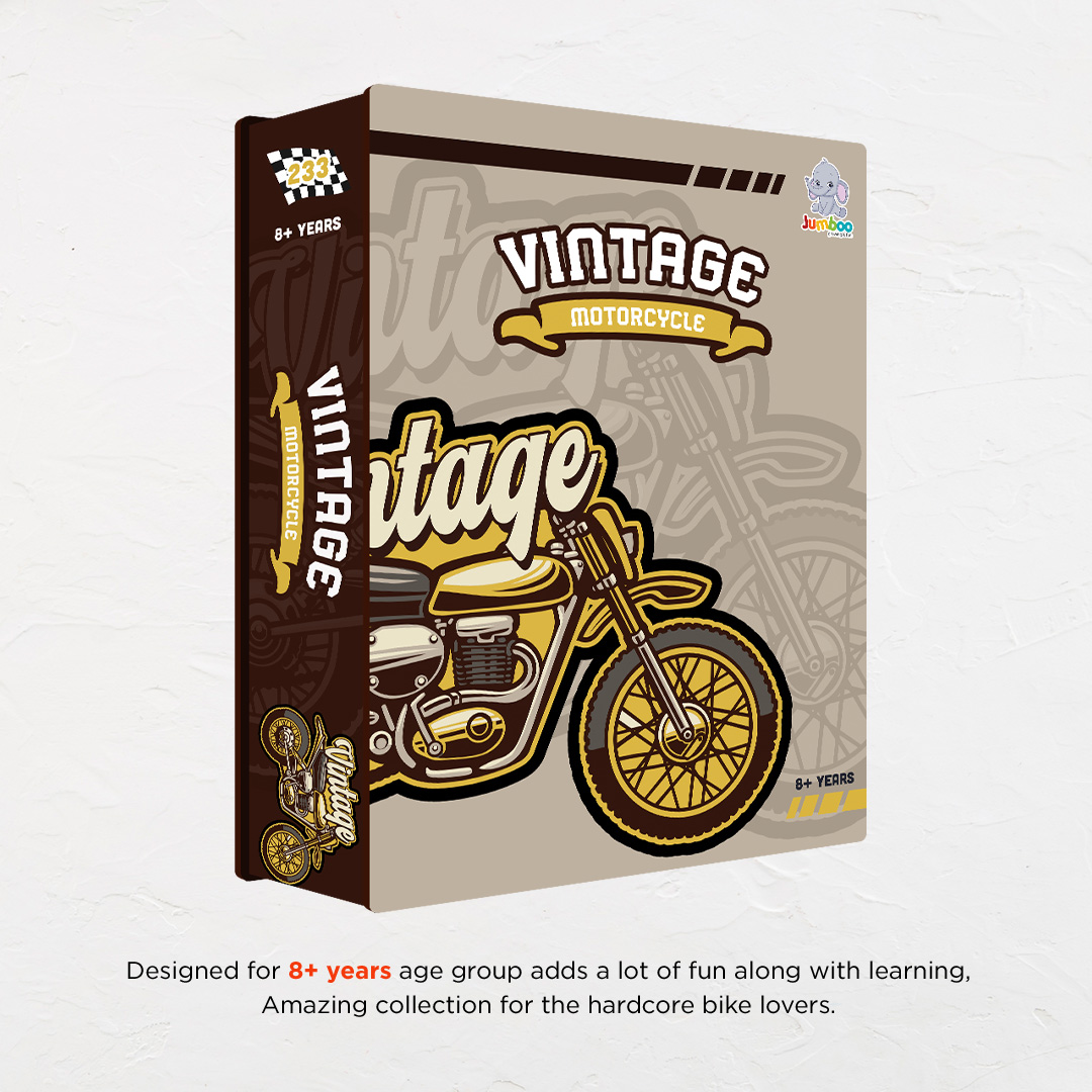 Vintage Motorcycle a perfectly crafted jigsaw puzzle for bike lovers