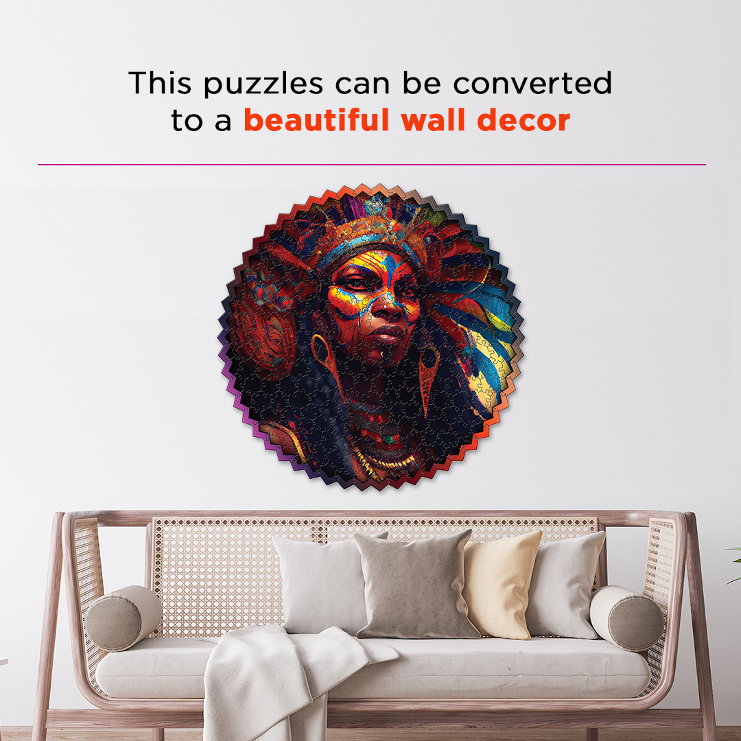 African Carnival digital art puzzle for kids and adults a creative art base puzzle