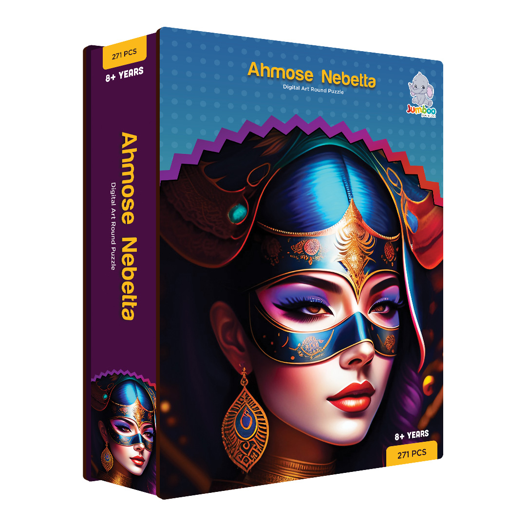 Ahmose Nebetta digital art puzzle for kids and adults a creative art base puzzle
