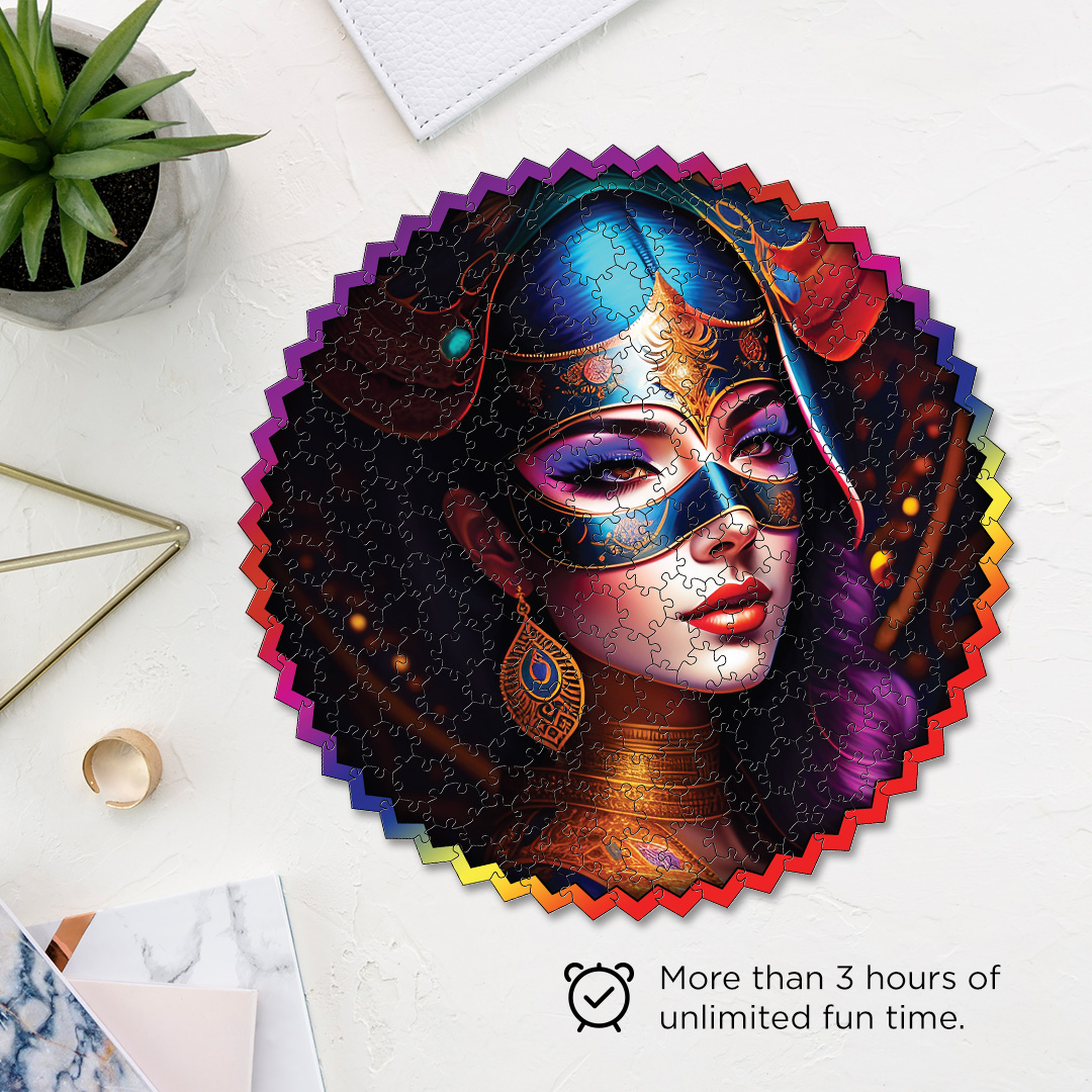 Ahmose Nebetta digital art puzzle for kids and adults a creative art base puzzle