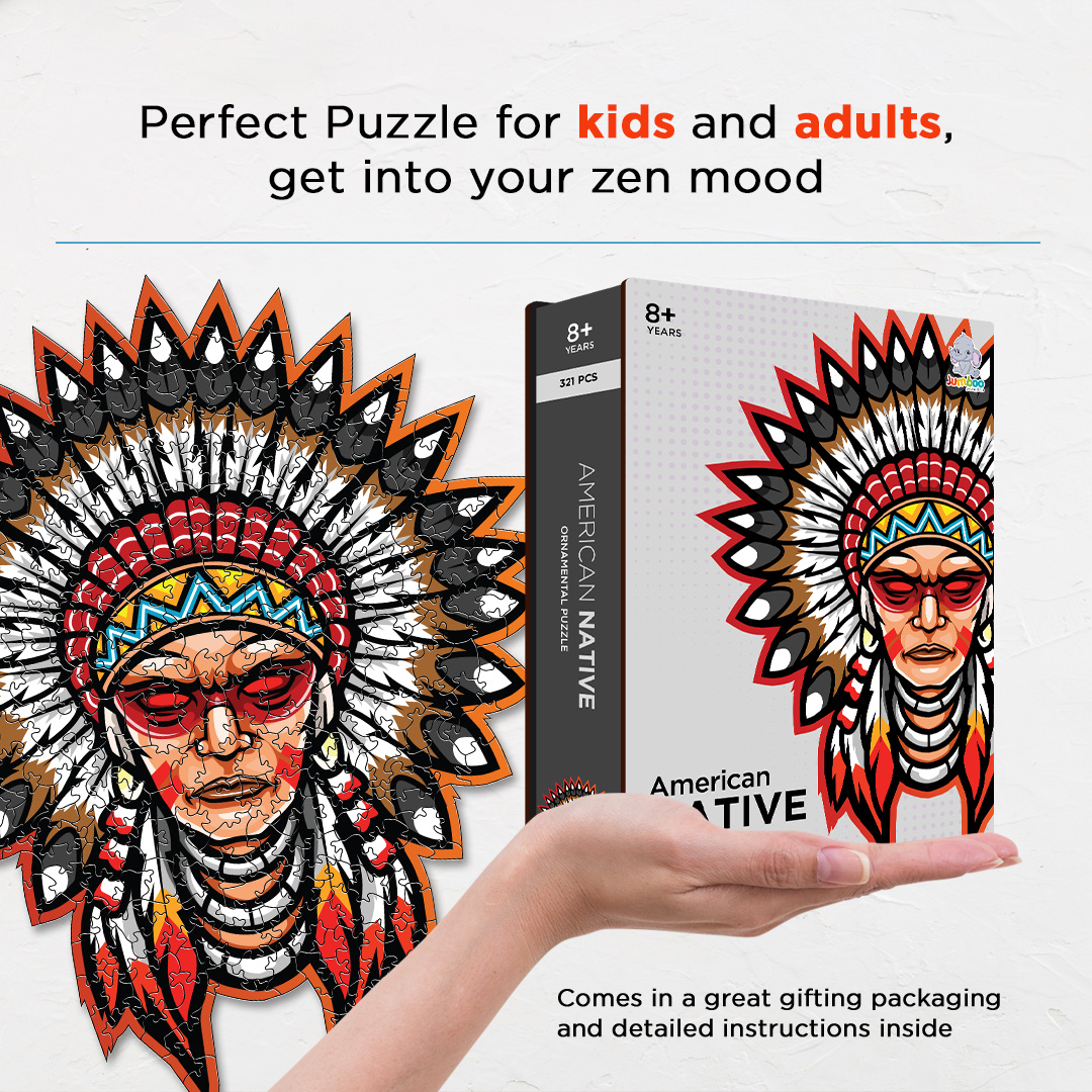 American Native Ornamental Puzzle designed precisely to bring amazing fun time