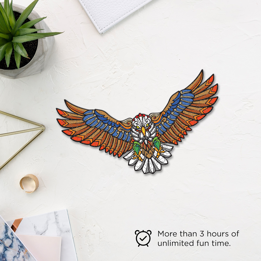 Approaching Eagle Ornamental Puzzle designed precisely to bring amazing fun time