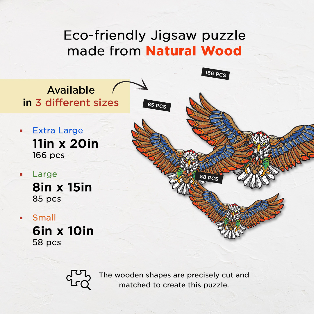 Approaching Eagle Ornamental Puzzle designed precisely to bring amazing fun time