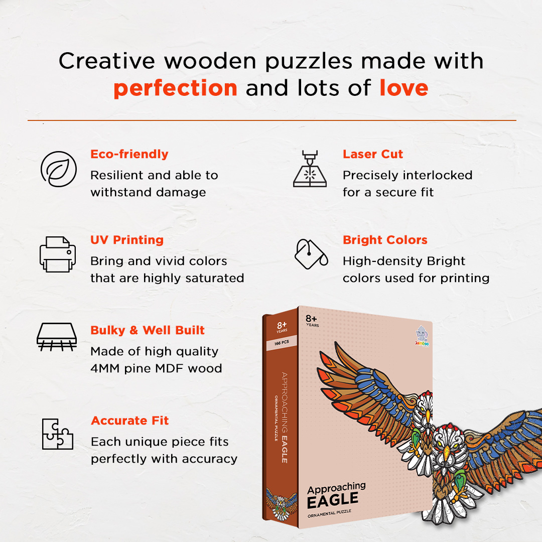 Approaching Eagle Ornamental Puzzle designed precisely to bring amazing fun time