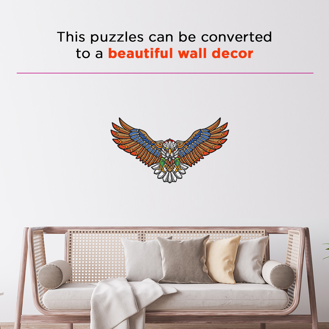 Approaching Eagle Ornamental Puzzle designed precisely to bring amazing fun time