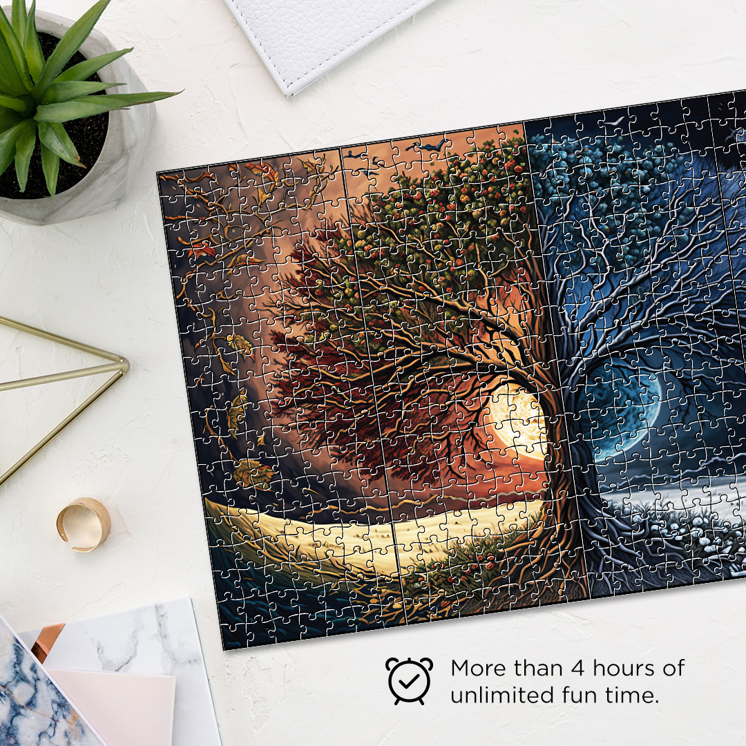 Autumn Fall Fantasy unique jigsaw puzzles created to bring a live décor