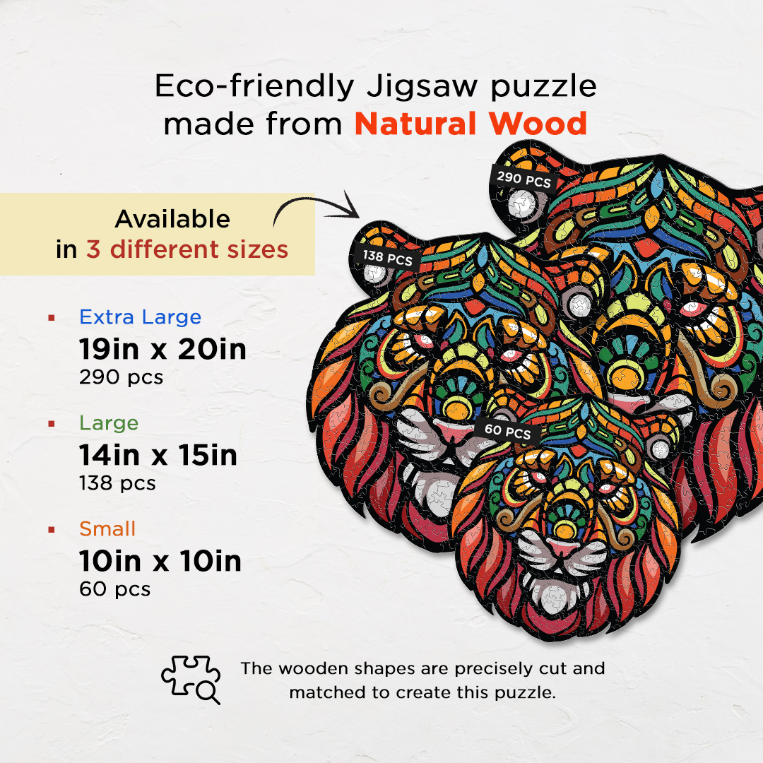 Bengal Tiger Ornamental Puzzle designed precisely to bring amazing fun time